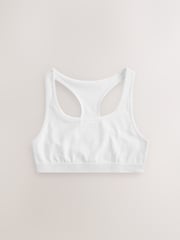 White Racer Back Crop Top 3 Pack (5-16yrs) - Image 2 of 4