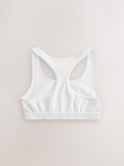 White Racer Back Crop Top 3 Pack (5-16yrs) - Image 3 of 4
