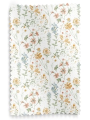 Laura Ashley Pale Gold Wild Meadow Made to Measure 100% Cotton Roman Blinds - Image 6 of 6