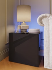 Frank Olsen Black Smart LED Side Table - Image 1 of 5