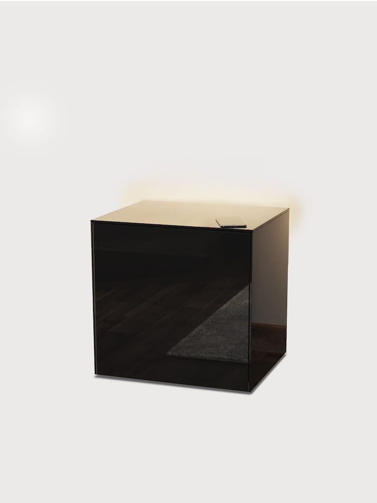 Frank Olsen Black Smart LED Side Table - Image 11 of 11