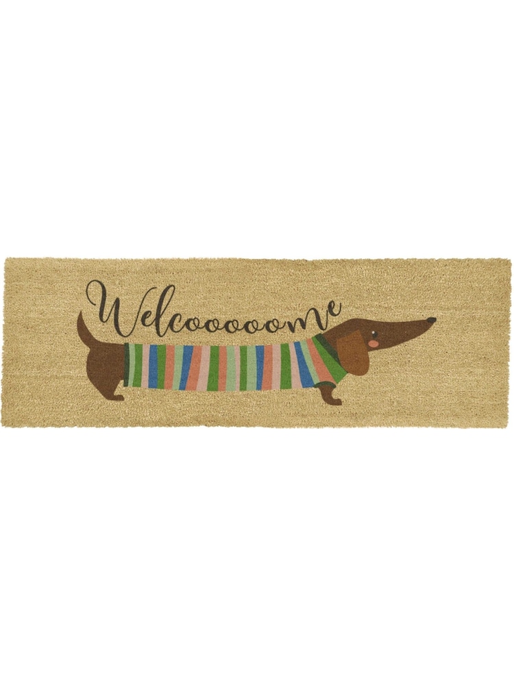 Artsy Mats Brown Sasuage Dog Coir Patio Doormat - Image 6 of 6 Artsy Mats Brown Sasuage Dog Coir Patio Doormat - Image 6 of 6