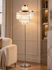 Interiors by Premier Silver Multi Bulb Floor Lamp - Image 1 of 4