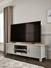 Dove Grey Malvern Oak Effect Up to 80 inch TV Unit - Image 1 of 8