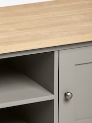 Dove Grey Malvern Oak Effect Up to 80 inch TV Unit - Image 7 of 8