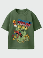 Rags & Rascals Green Marvel Spider-Man Brand New Day Hulk T-Shirt - Image 1 of 3