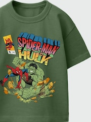 Rags & Rascals Green Marvel Spider-Man Brand New Day Hulk T-Shirt - Image 2 of 3
