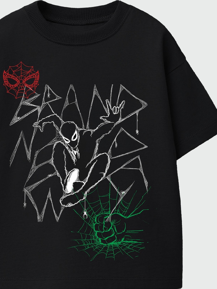 Rags & Rascals Black Marvel Spider-Man Brand New Day Web T-Shirt - Image 2 of 3