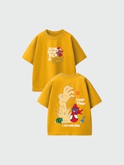 Rags & Rascals Yellow Marvel Spider-Man Sun Sand Spidey Senses T-Shirt - Image 1 of 4