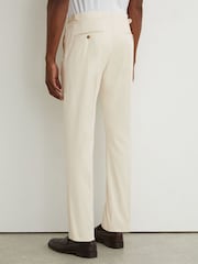 Pierre - Pantalons ajustés en coton mélangé avec ajusteur latéral Reiss Float - Image 4 de 6
