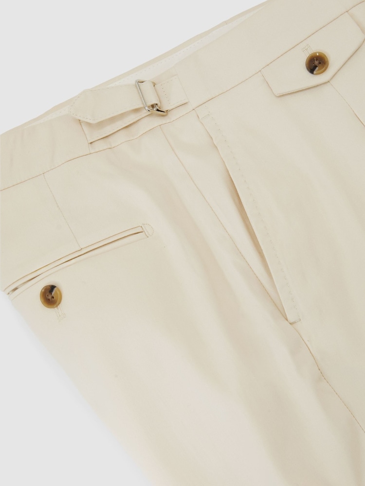 Pierre - Pantalons ajustés en coton mélangé avec ajusteur latéral Reiss Float - Image 6 de 6