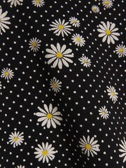 River Island Black Girls Lettuce Hem Rib Top - Image 4 of 4