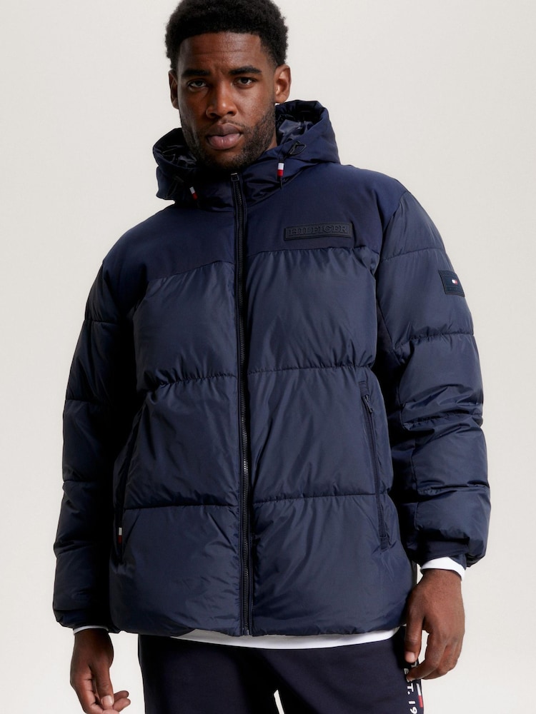 Tommy Hilfiger Blue Big & Tall New York Puffer Jacket - Image 1 of 3