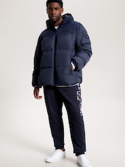 Tommy Hilfiger Blue Big & Tall New York Puffer Jacket - Image 3 of 3