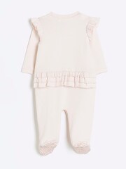 River Island Pink Baby Girls Graphic Sleepsuit - Image 2 of 4