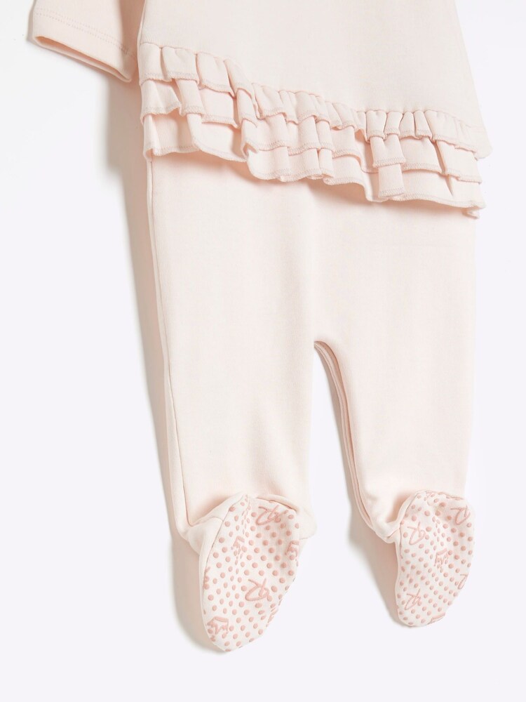 River Island Pink Baby Girls Graphic Sleepsuit - Image 4 of 4