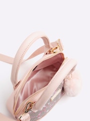 River Island Pink Girls Floral Print Cross-Body Bag - Image 4 of 5
