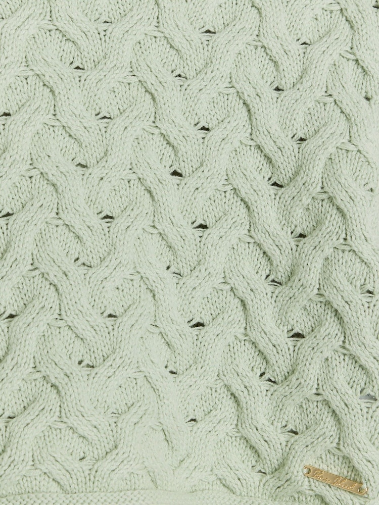 River Island Green Girls Honeycomb Jumper - Image 3 of 3