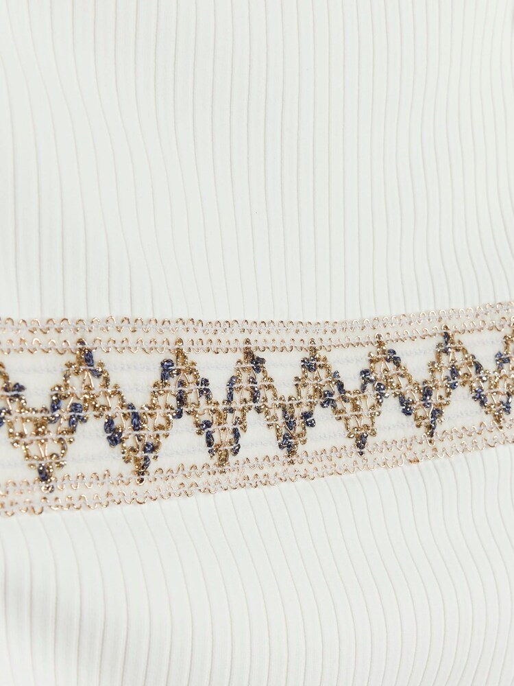 River Island White Girls Ombre Glitter Swimsuit - Image 2 of 6