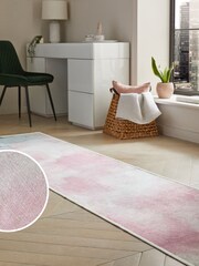 Light Pink Washable Lilja Abstract Runner - Image 1 of 6