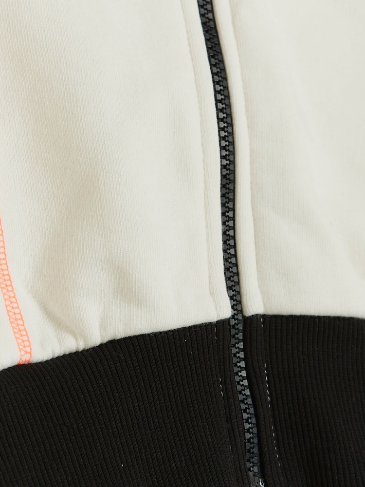 River Island Cream Girls Active Zip Through Sweatshirt - Image 4 of 4 River Island Cream Girls Active Zip Through Sweatshirt - Image 4 of 4