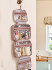 Katie Loxton Pink Hanging Wash Bag - Image 1 of 5