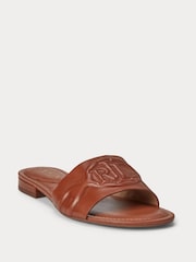 Lauren Ralph Lauren Alegra III Nappa Leather Slider Sandals - Image 4 of 6