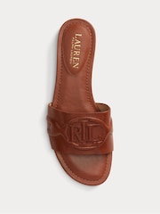 Lauren Ralph Lauren Alegra III Nappa Leather Slider Sandals - Image 5 of 6