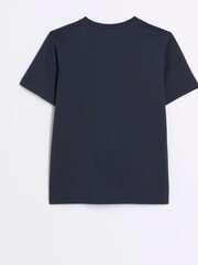 River Island Blue Boys Monogram RR T-Shirt - Image 3 of 4