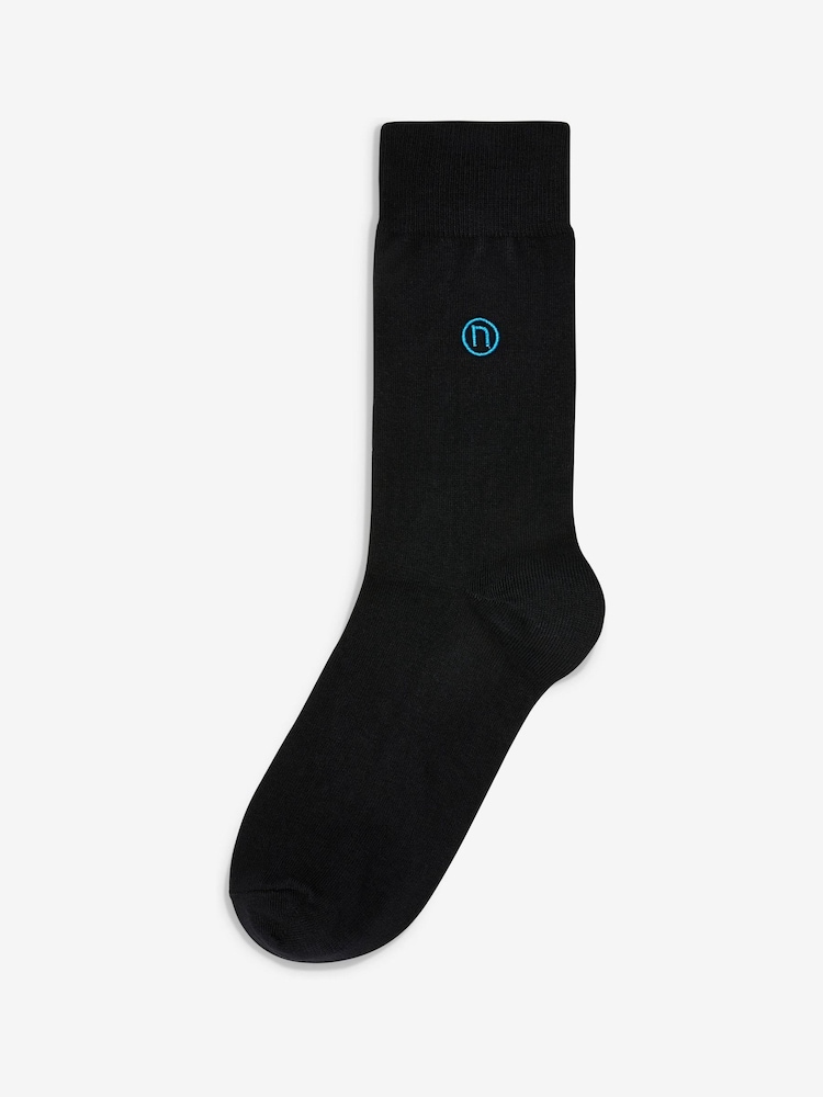 Rainbow 10 Pack Embroidered Lasting Fresh Socks - Image 4 of 9