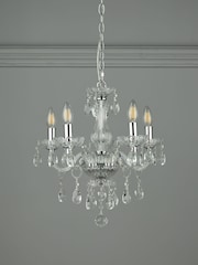 Laura Ashley Chrome Harriet Crystal 5 Light Light - Image 3 of 4