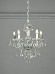 Laura Ashley Chrome Harriet Crystal 5 Light Light - Image 4 of 4