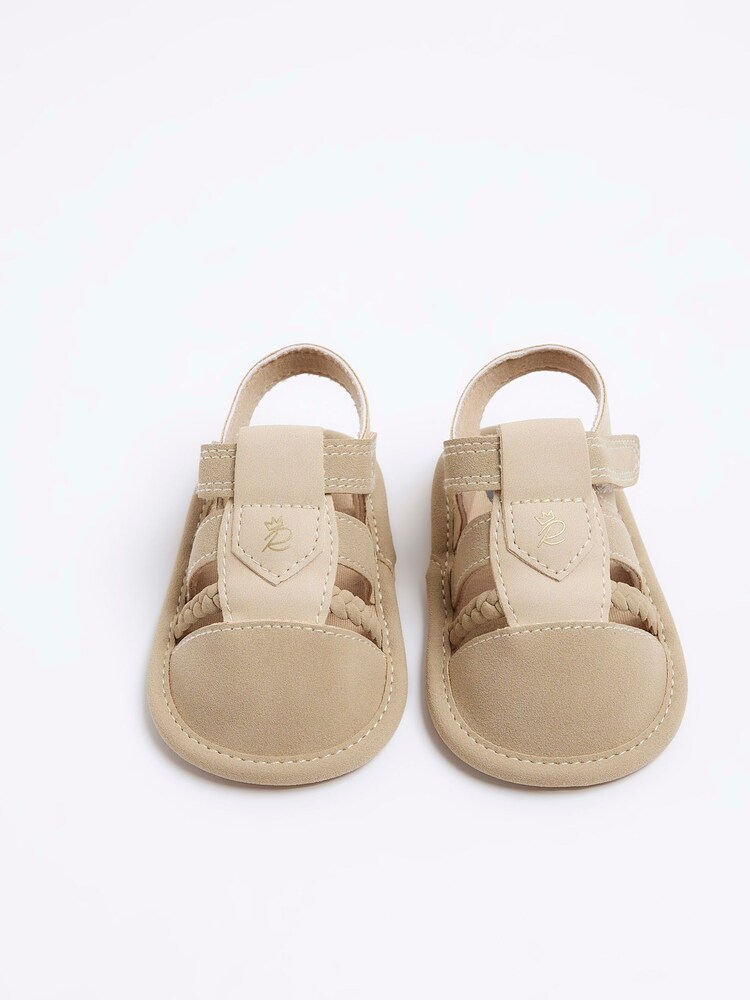River Island Cream Unisex Gladiator Sandals - Image 1 of 5