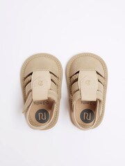 River Island Cream Unisex Gladiator Sandals - Image 2 of 5