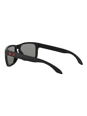 Oakley® Holbrook Black & Positive Red Sunglasses - Image 7 of 11
