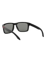Oakley® Holbrook Black & Positive Red Sunglasses - Image 8 of 11