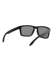 Oakley® Holbrook Black & Positive Red Sunglasses - Image 9 of 11