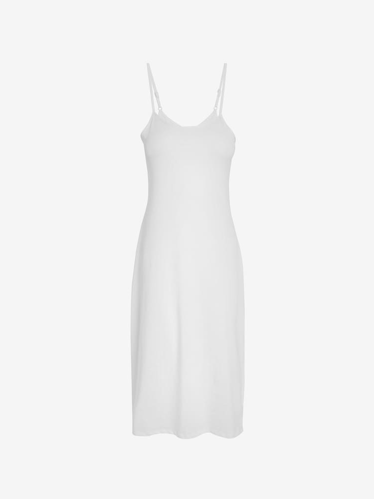 Black/White Long Naturally Cooling Cotton Midi Slips 2 Pack - Image 5 of 6