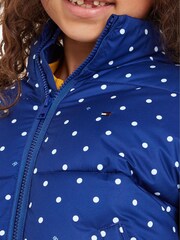 Doudoune Tommy Hilfiger imprimée sur le dessus bleue pour fille - Image 3 of 5