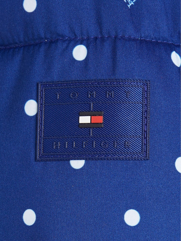 Doudoune Tommy Hilfiger imprimée sur le dessus bleue pour fille - Image 5 of 5