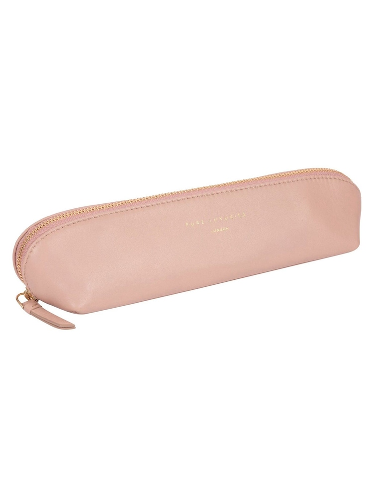 Pure Luxuries London Reeves Leather Cosmetic Brush Bag - Image 2 of 6