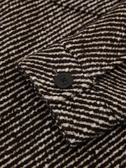 Reiss Dark Brown Clifton Wool-Blend Brushed Twill Overshirt - Image 8 of 8
