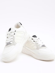 Blanco - Zapatillas de deporte de malla para niño de River Island - Imagen 4 de 5