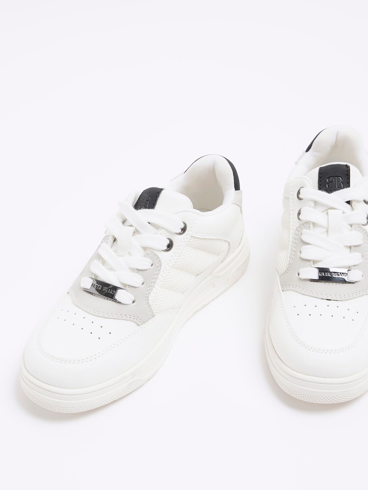 Blanco - Zapatillas de deporte de malla para niño de River Island - Imagen 5 de 5