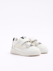 Off White - Zapatillas de deporte de malla para niño de River Island - Imagen 2 de 4