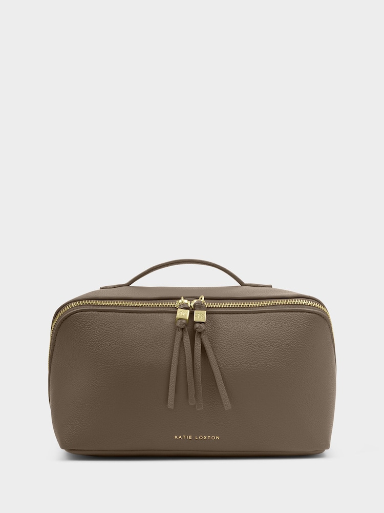 Castanho - Katie Loxton Soho Large Make Up / Wash Bag - Imagem 1 de 4