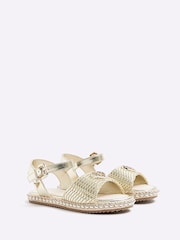 Espadrile țesute pentru fete River Island - Image 2 of 6