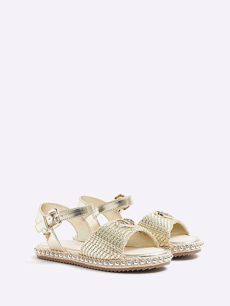 Espadrile țesute pentru fete River Island - Image 2 of 6