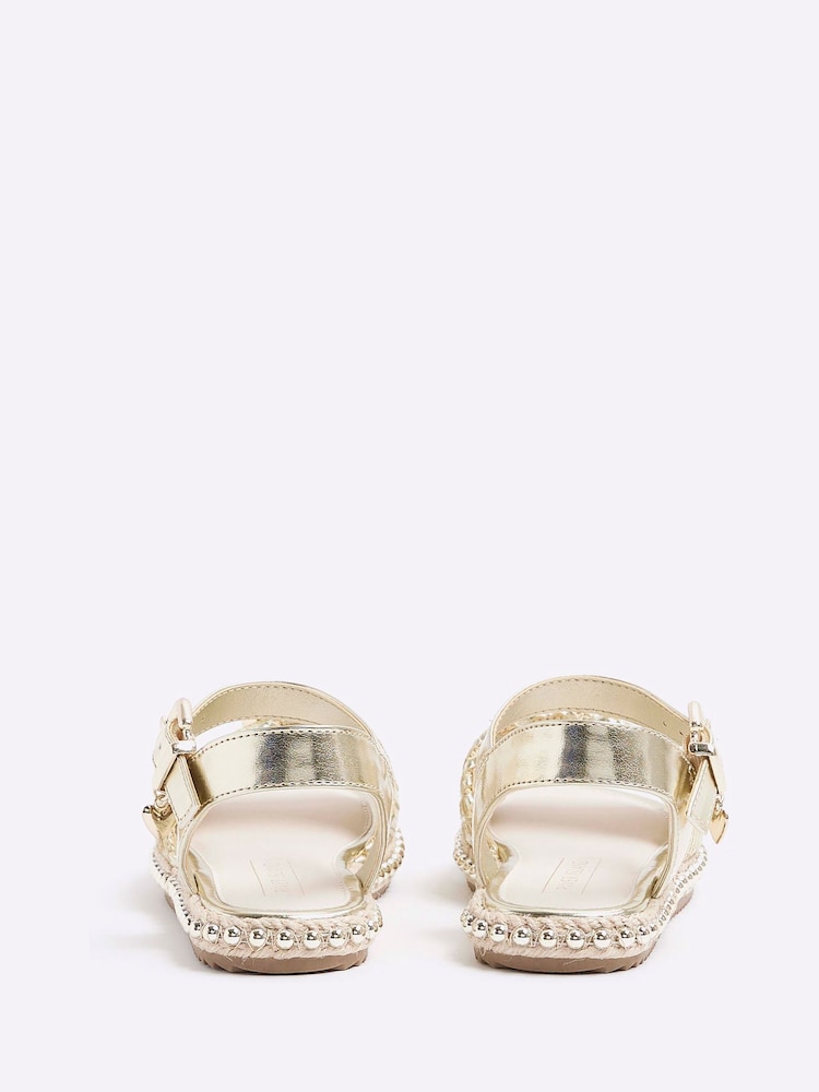 Espadrile țesute pentru fete River Island - Image 4 of 6