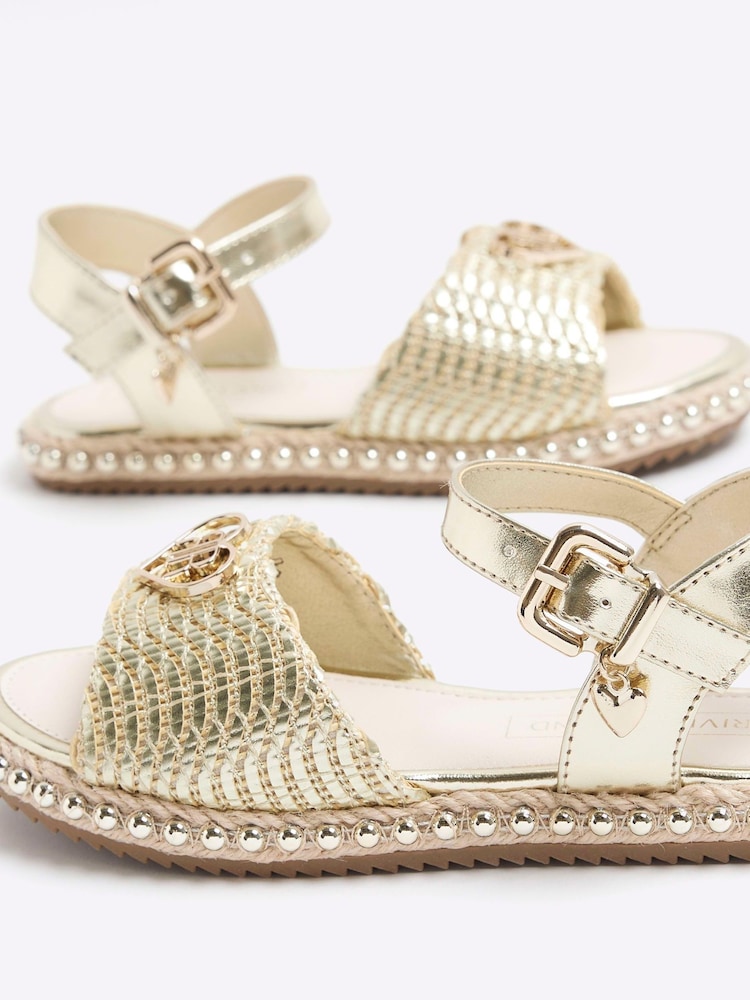Espadrile țesute pentru fete River Island - Image 5 of 6